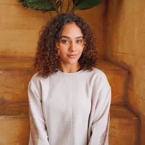 111 cream pullover