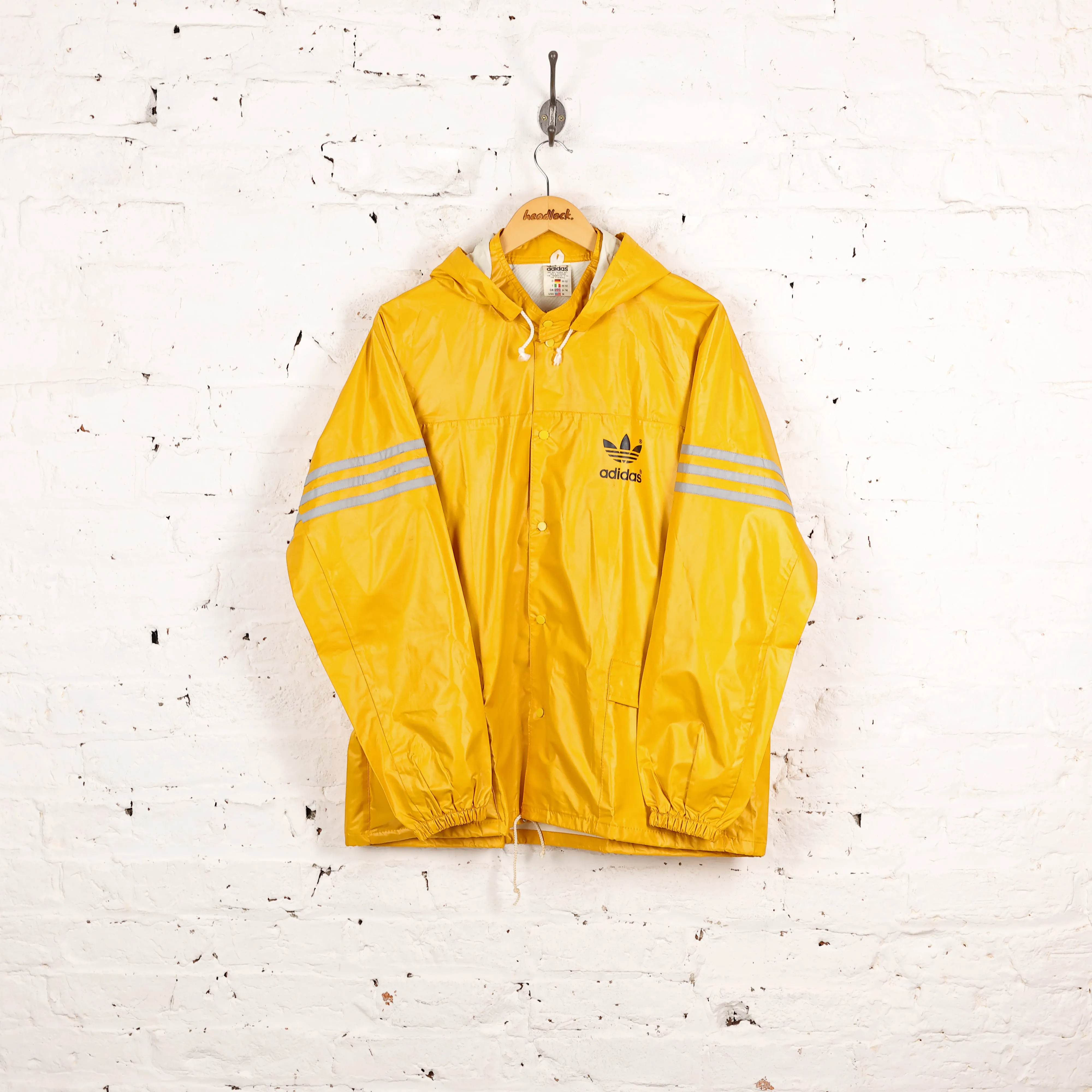 Adidas Fisherman 90s Rain Jacket - Yellow - M