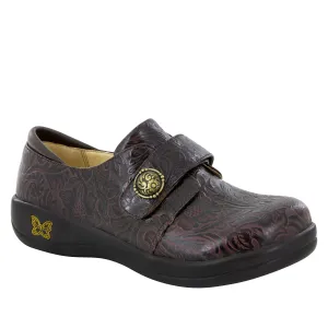 Alegria Joleen Molasses Tooled Shoe