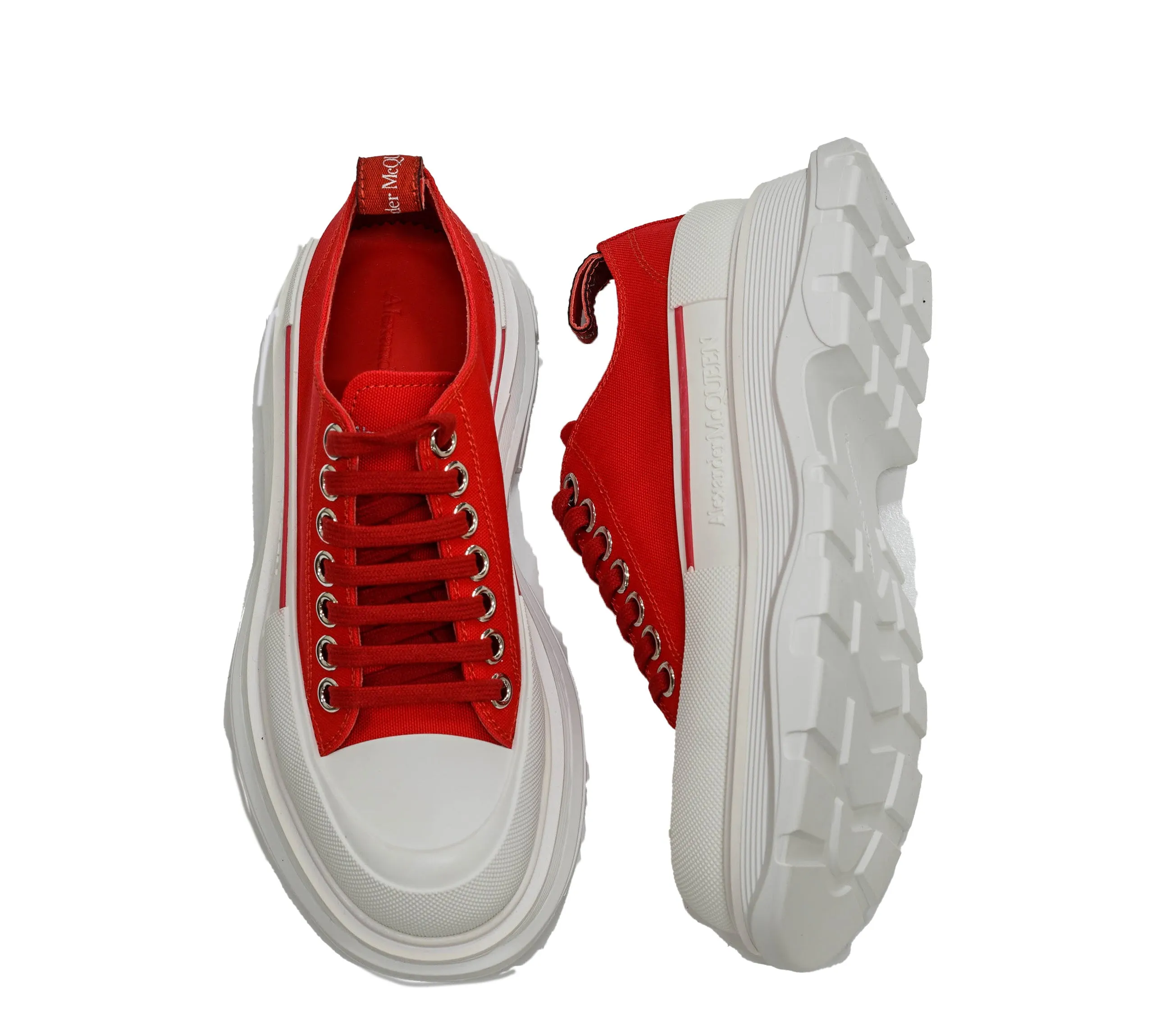 Alexander McQueen Women's Red Sneaker 611705 30% OFF
