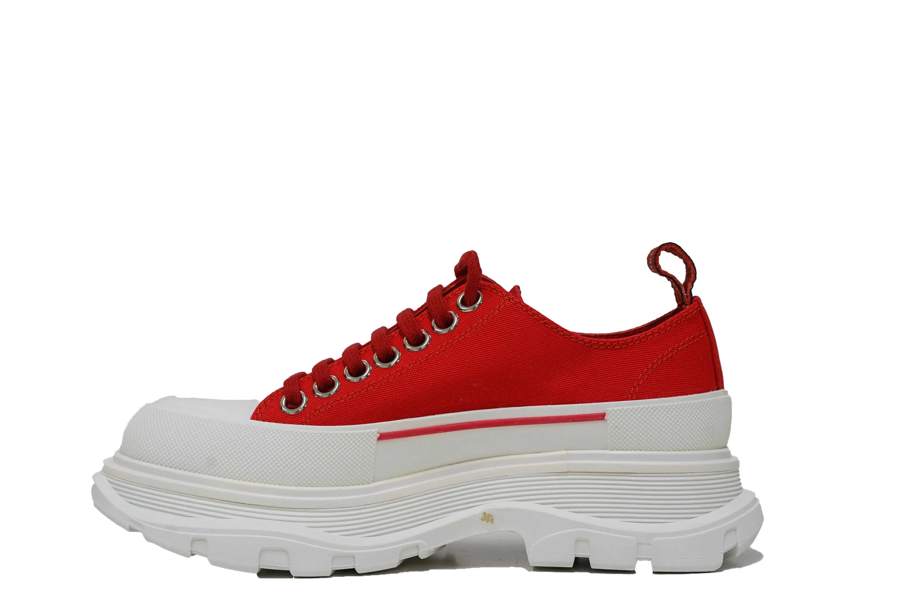 Alexander McQueen Women's Red Sneaker 611705 30% OFF
