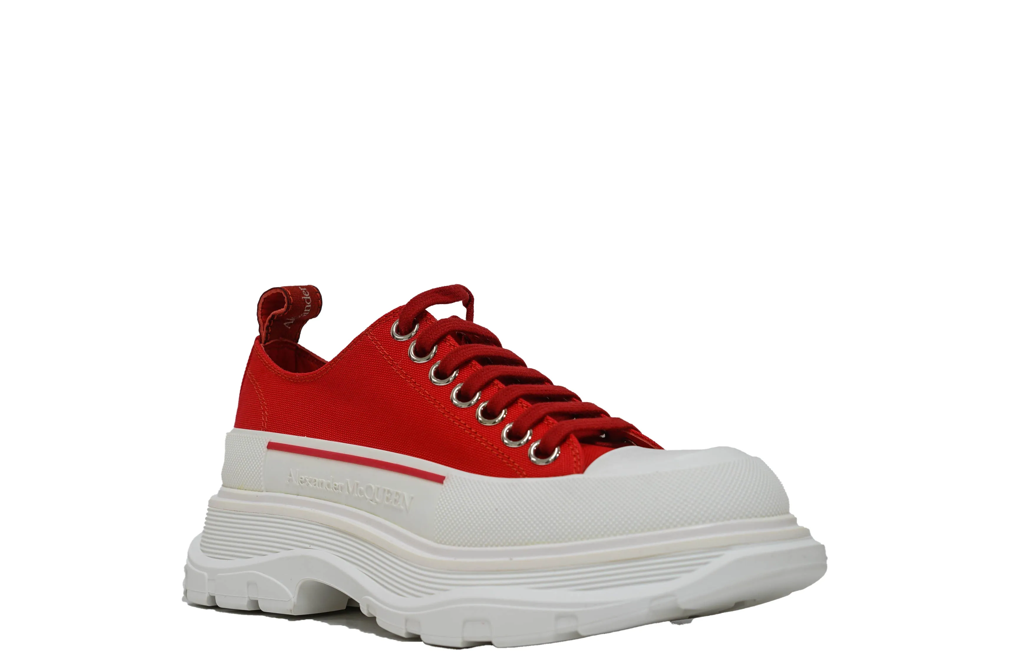 Alexander McQueen Women's Red Sneaker 611705 30% OFF