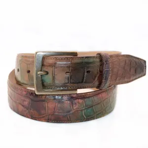American Alligator Custom Dyed Camo Belt