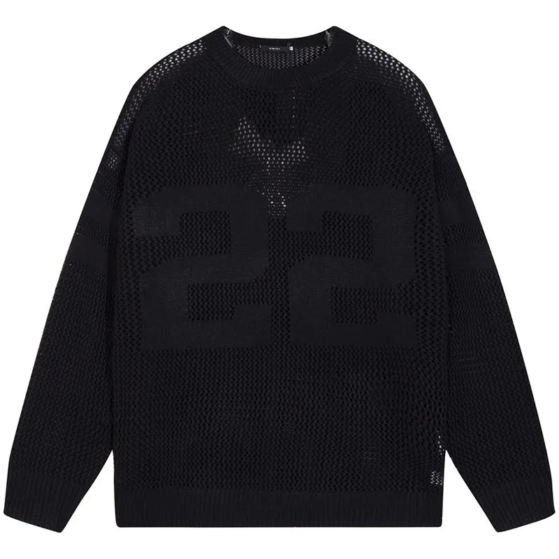 AMIRI 22 Crew Open Stitch Sweaters