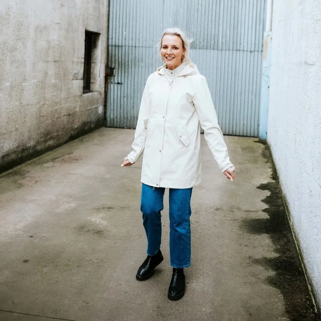 Anika Women's Rain Coat || Cream
