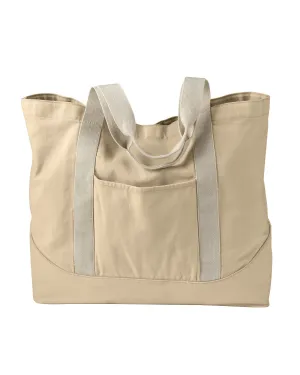 Authentic Pigment Unisex Pigment-Dyed Large Canvas Tote