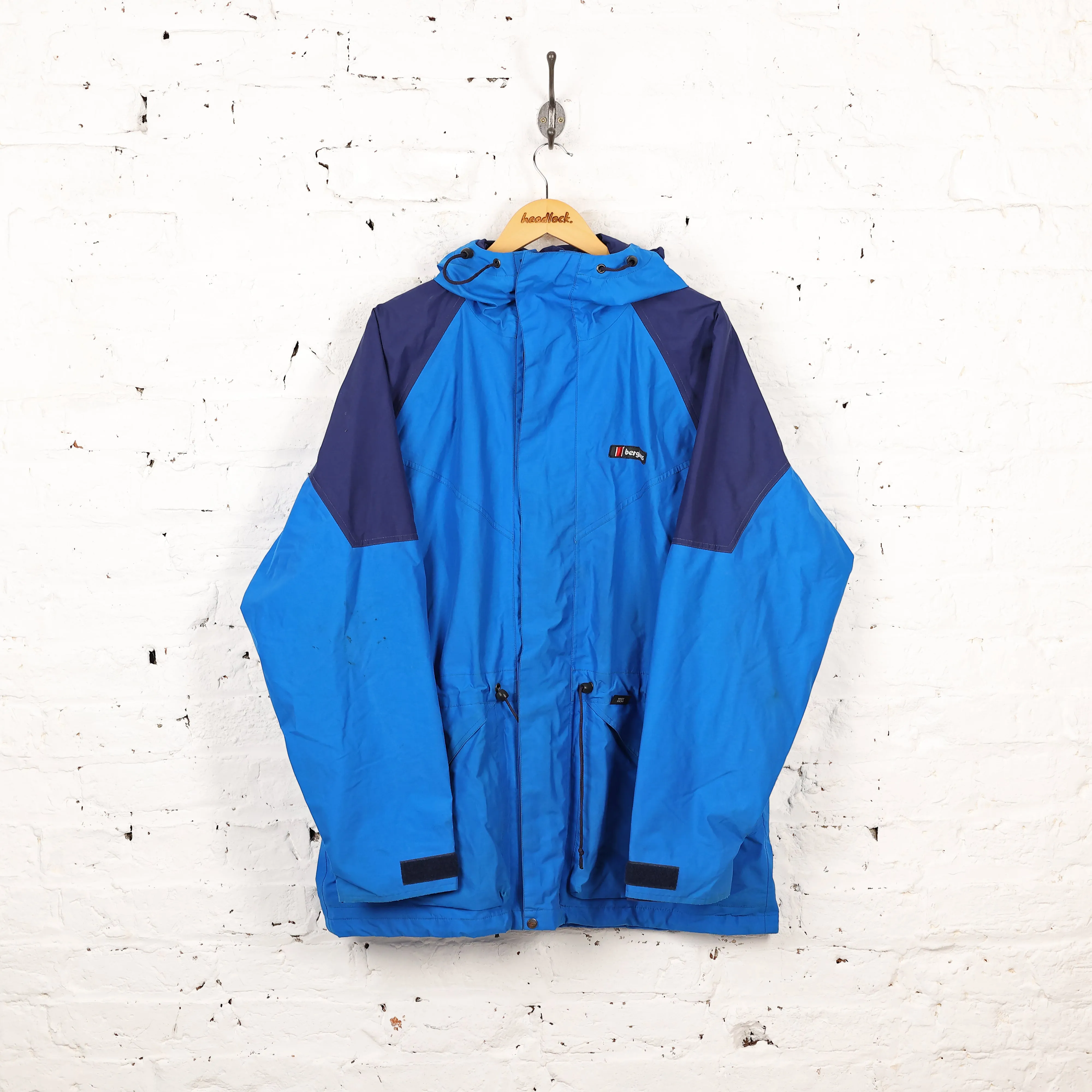 Berghaus Meru Gore Tex 90s Rain Jacket - Blue - L