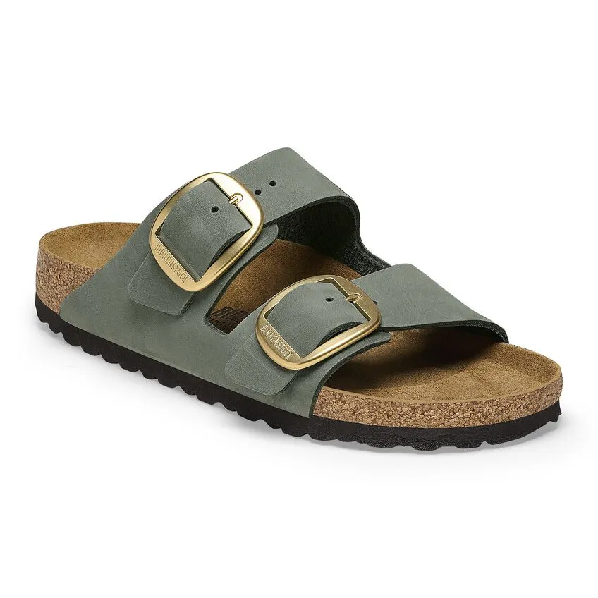 BIRKENSTOCK- ARIZONA NUBUCK LEATHER BIG BUCKLE SANDAL