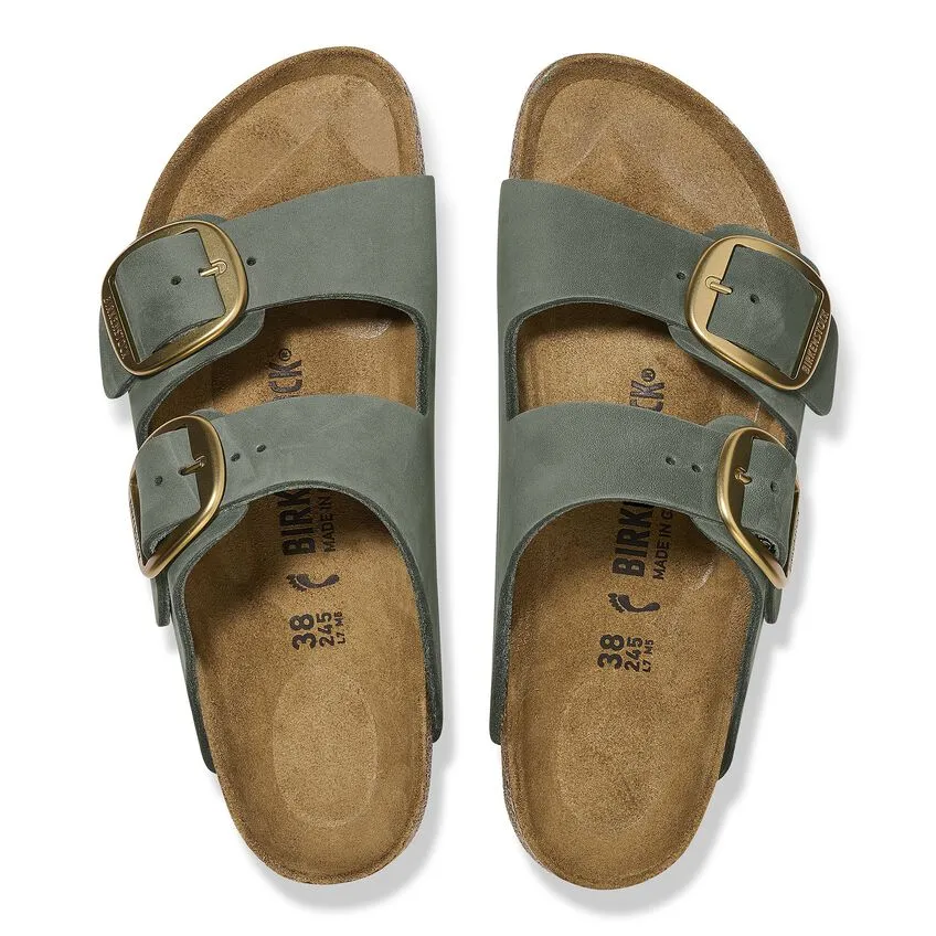 BIRKENSTOCK- ARIZONA NUBUCK LEATHER BIG BUCKLE SANDAL