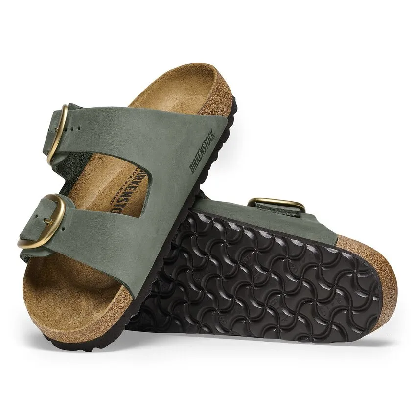 BIRKENSTOCK- ARIZONA NUBUCK LEATHER BIG BUCKLE SANDAL