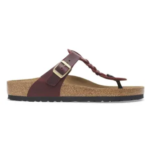 BIRKENSTOCK- GIZEH BRAIDED WAXY LEATHER SANDAL