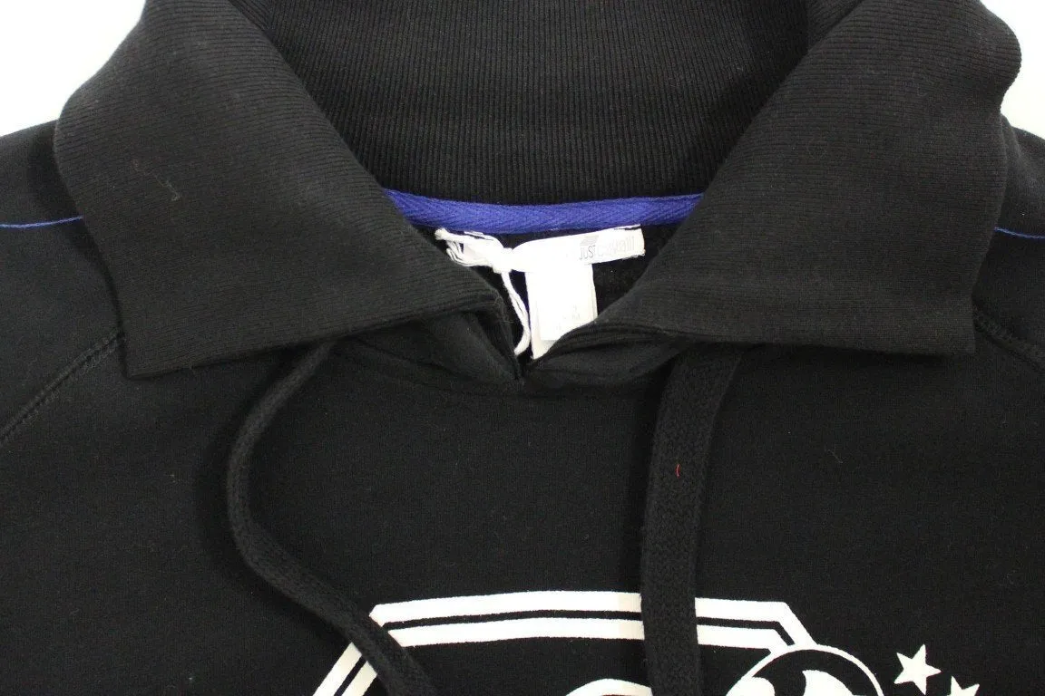 Black cotton pullover sweater