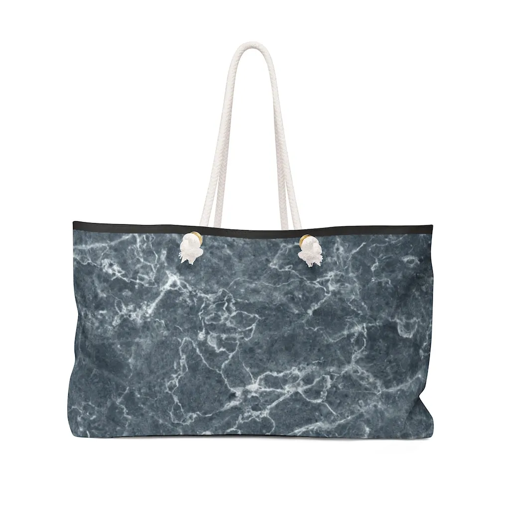Black Marble Weekender Bag
