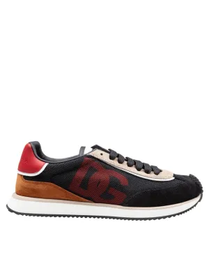 Black/Beige Cushion Sneakers