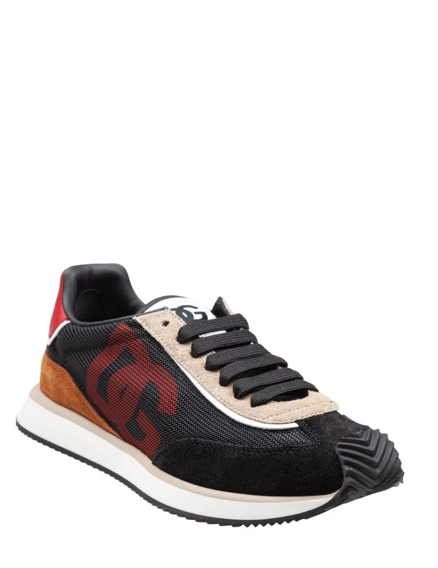 Black/Beige Cushion Sneakers