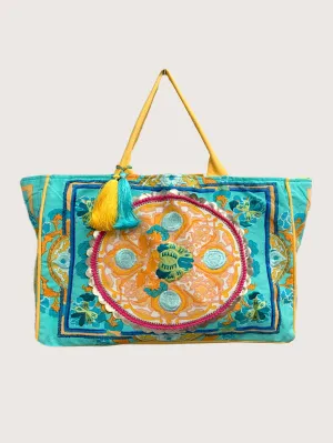 Boho bag aqua