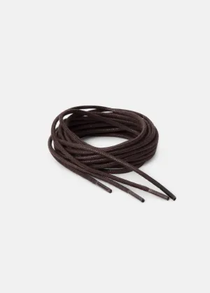 Bootlaces 240 cm Waxed Cotton Brown