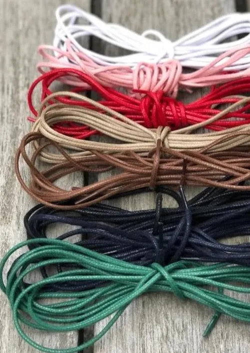 Bootlaces 240 cm Waxed Cotton Brown