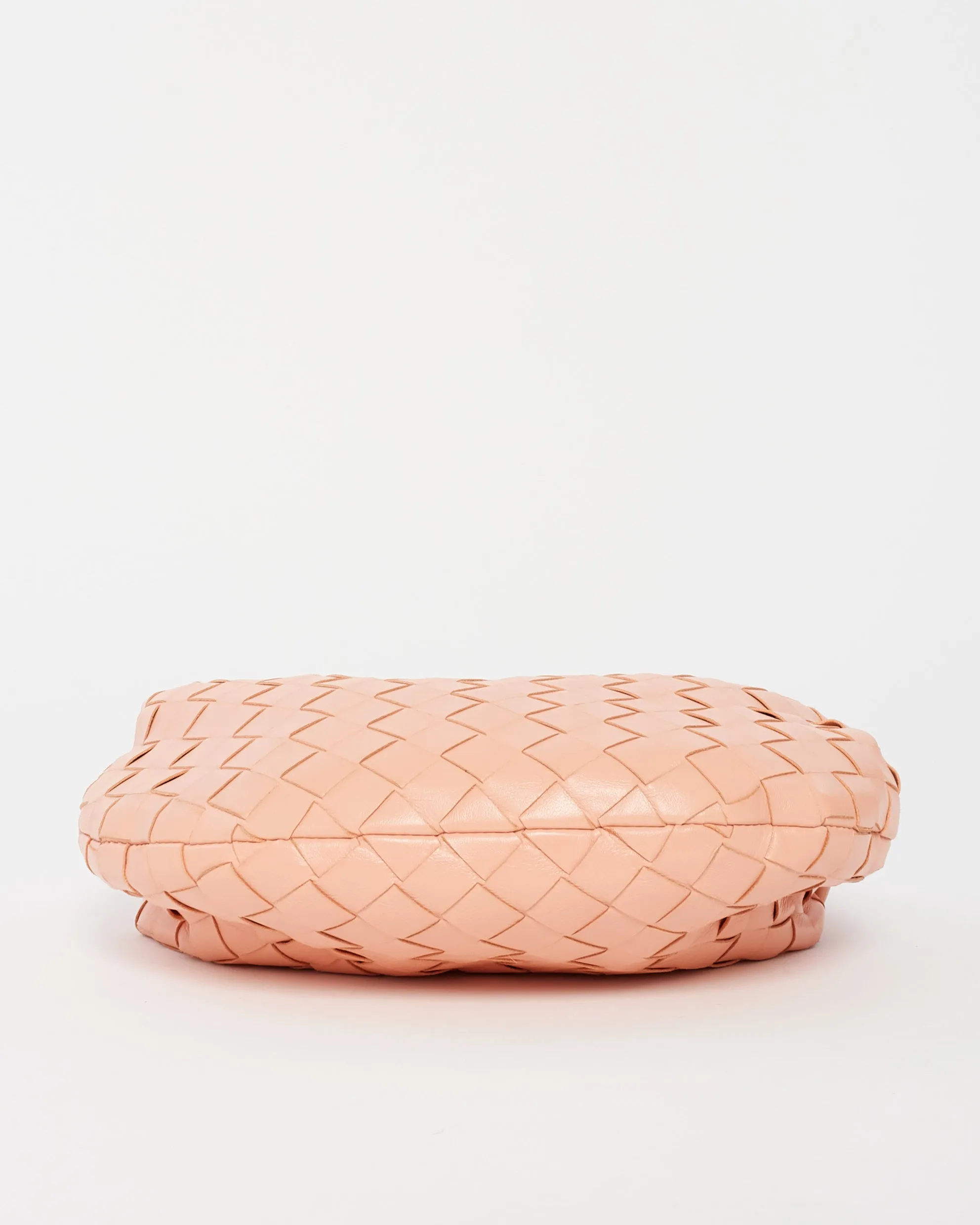 Bottega Veneta Peach Intrecciato Leather Mini Jodie