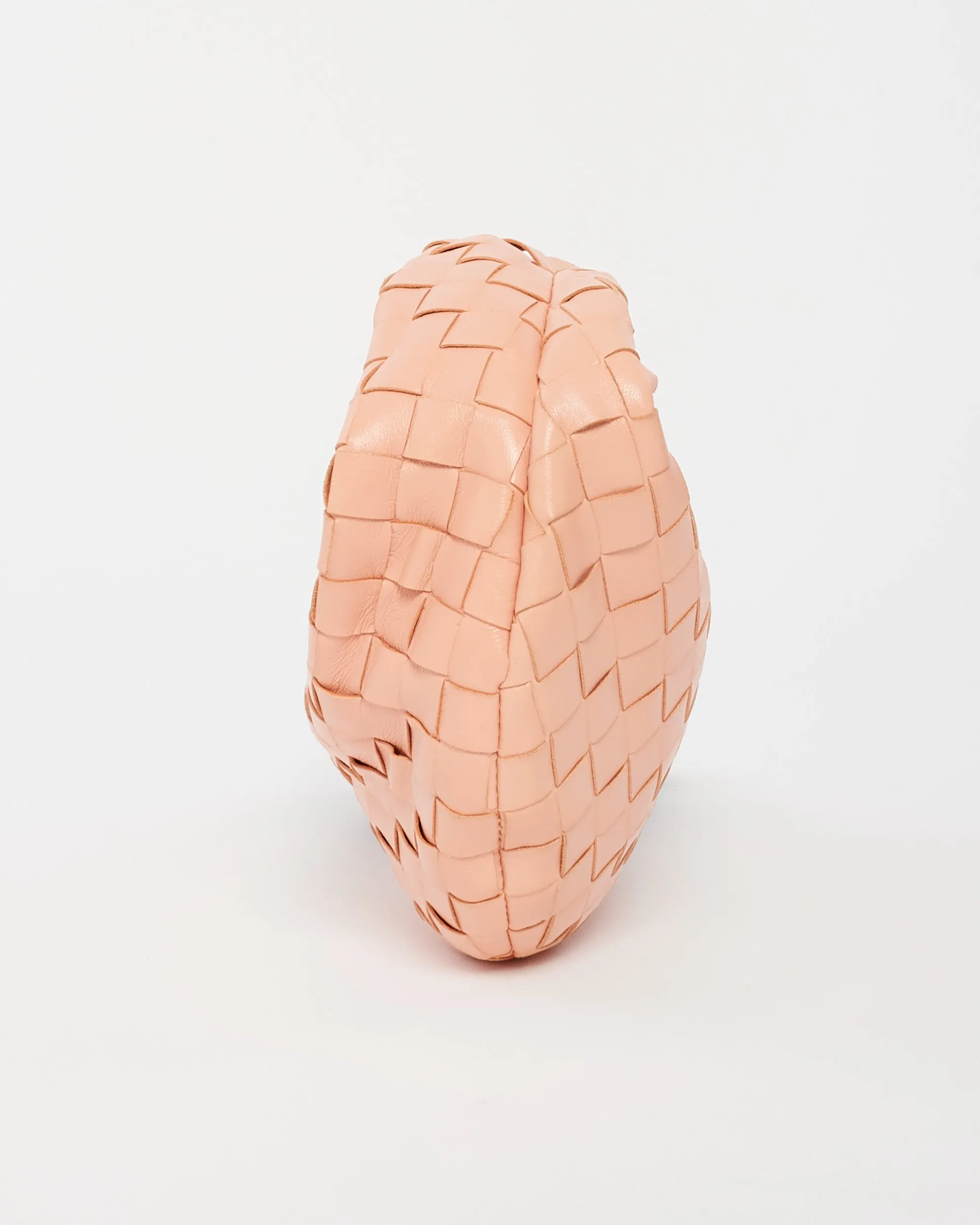 Bottega Veneta Peach Intrecciato Leather Mini Jodie