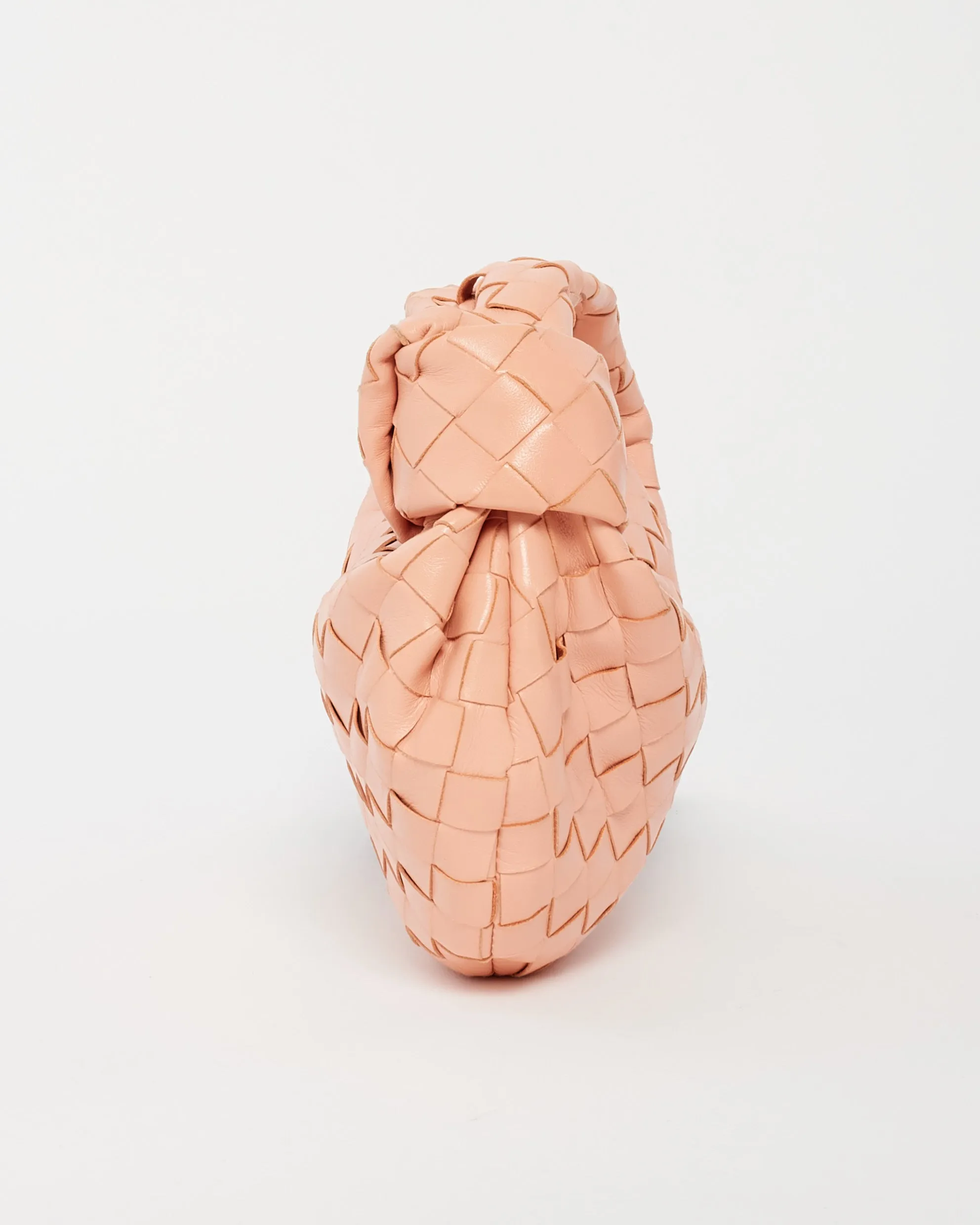 Bottega Veneta Peach Intrecciato Leather Mini Jodie
