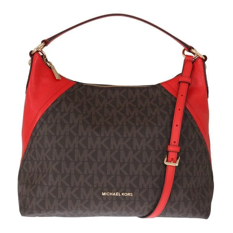 Brown ARIA Leather Shoulder Bag