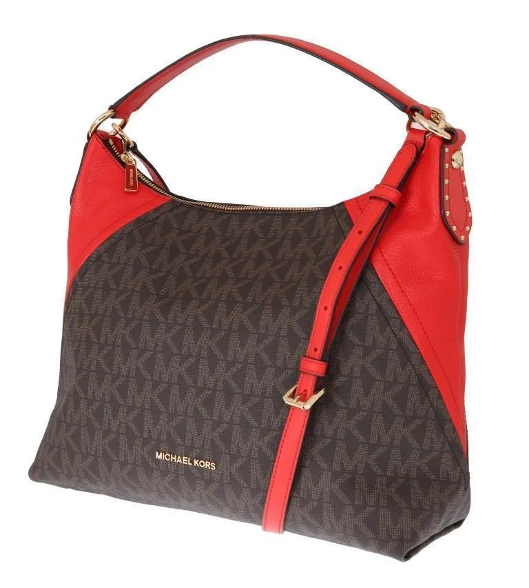 Brown ARIA Leather Shoulder Bag