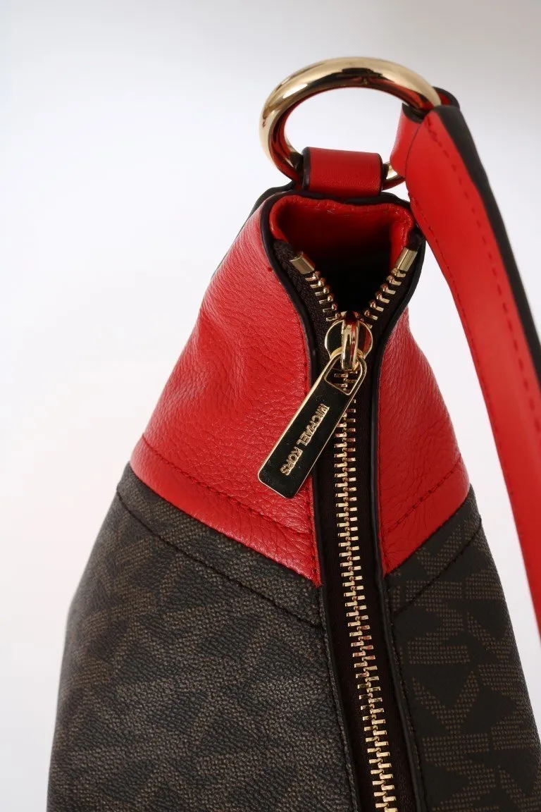 Brown ARIA Leather Shoulder Bag