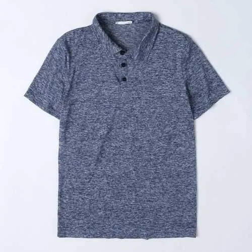 Business Casual Pure Color Golf Shirts