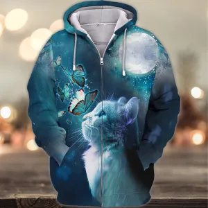 Butterfly Cats 3D Shirts Design, Hoodie T Shirt