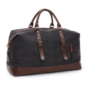 Canvas Leather Duffle Bag