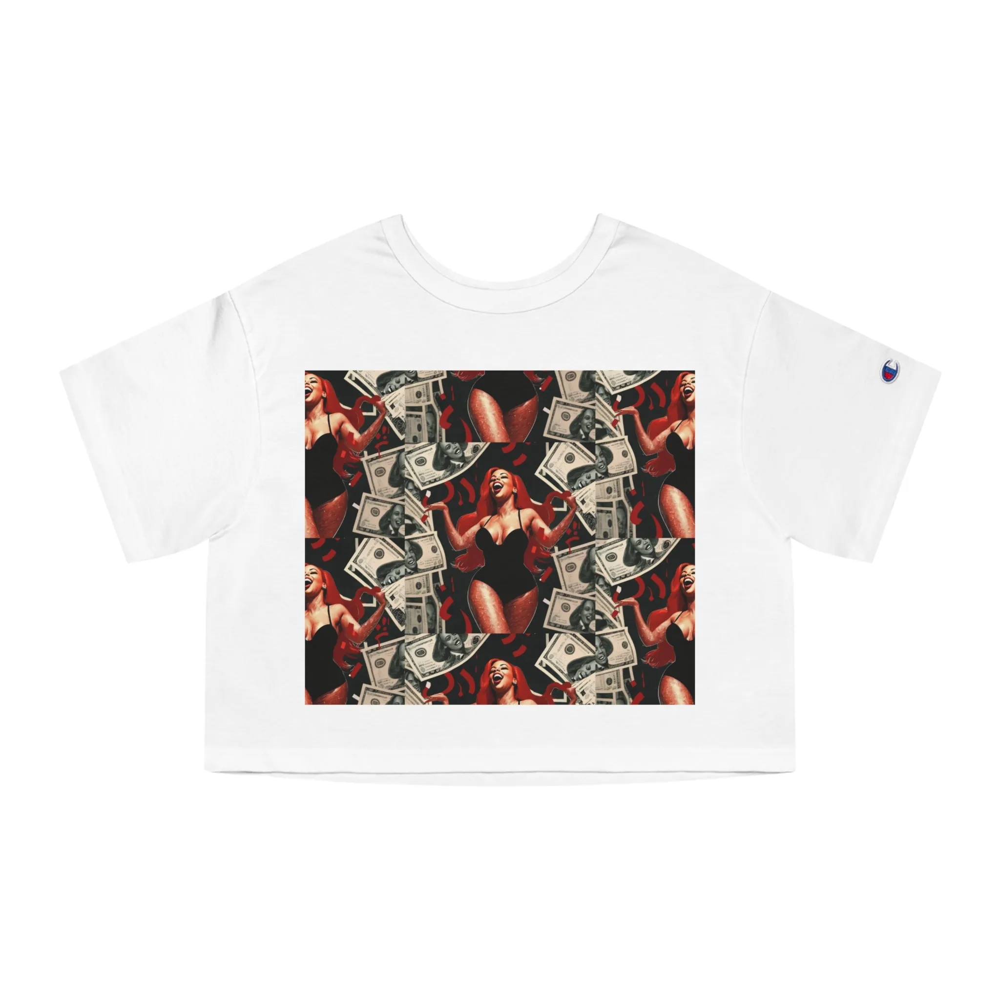 Champion Women's Heritage Cropped Tee with Graphic Design