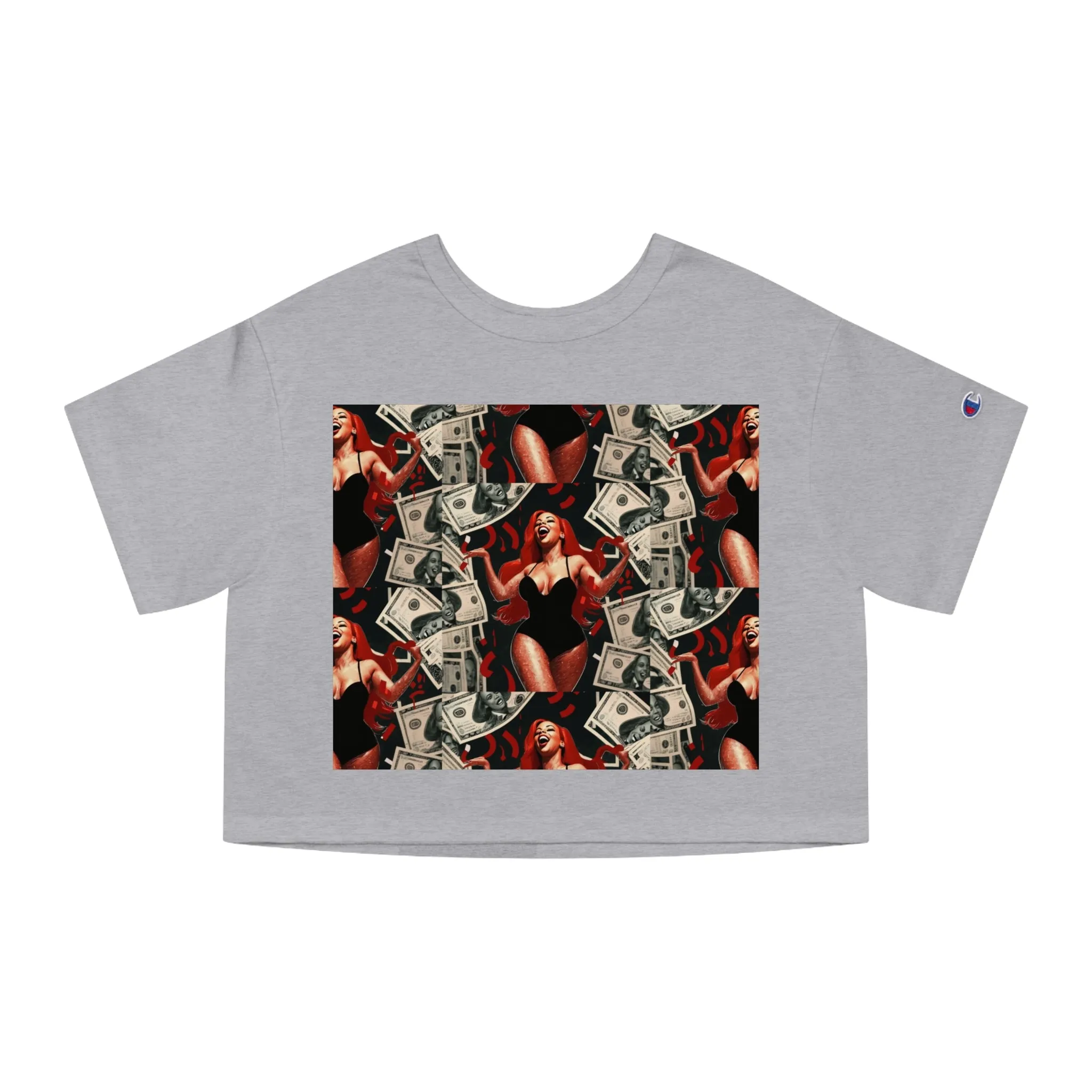 Champion Women's Heritage Cropped Tee with Graphic Design