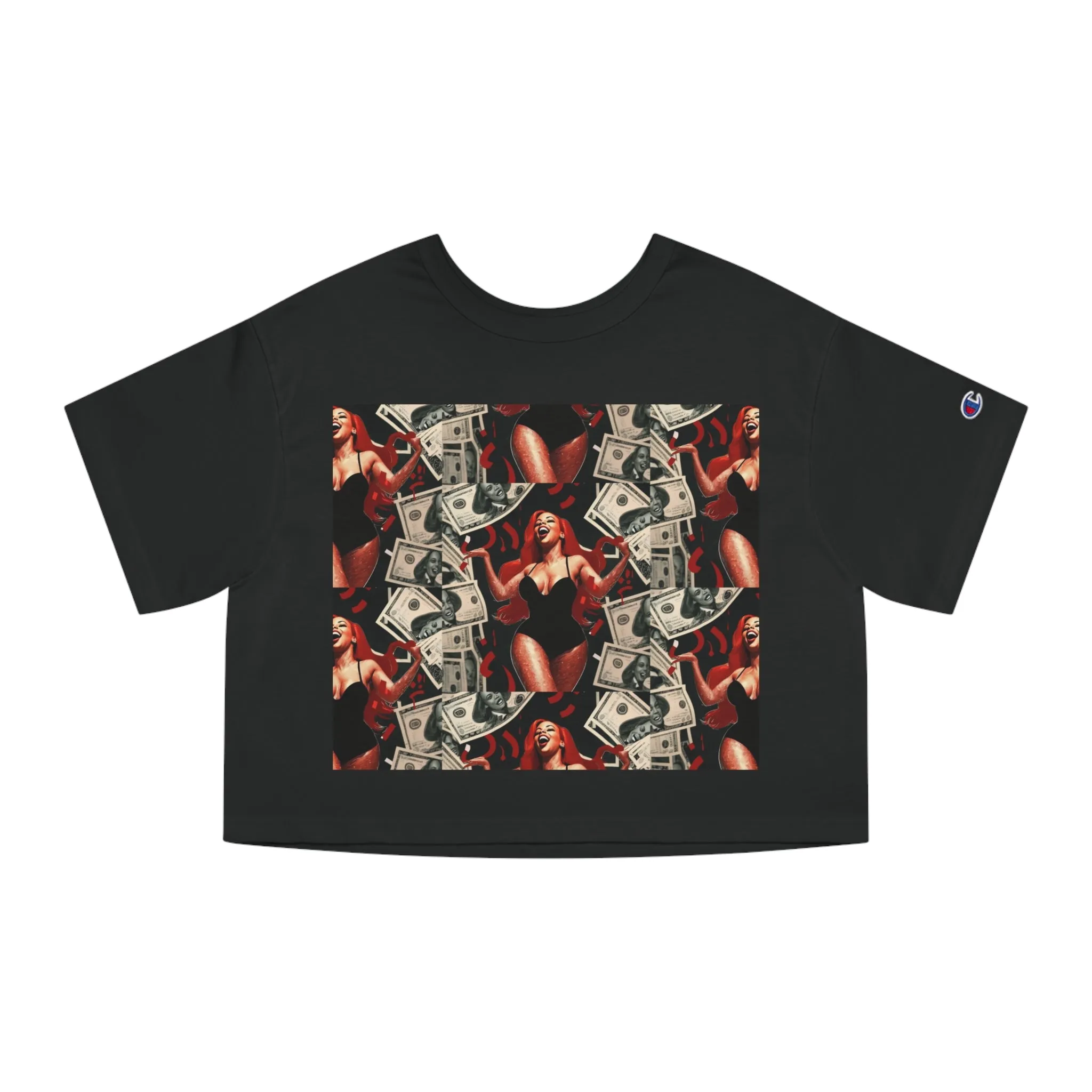 Champion Women's Heritage Cropped Tee with Graphic Design
