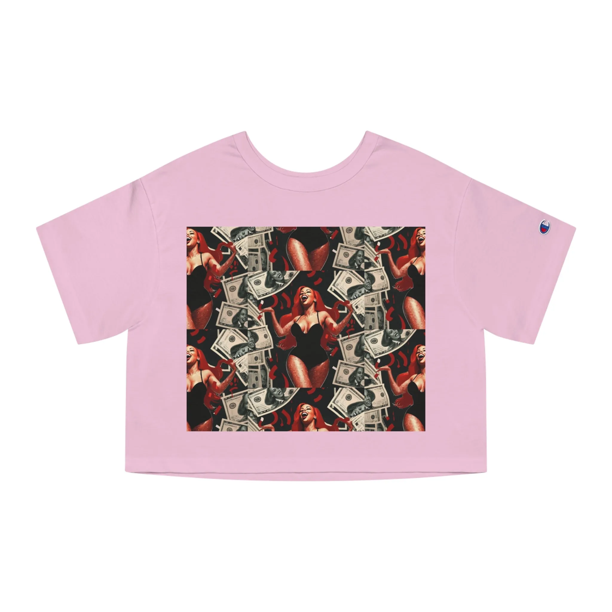 Champion Women's Heritage Cropped Tee with Graphic Design