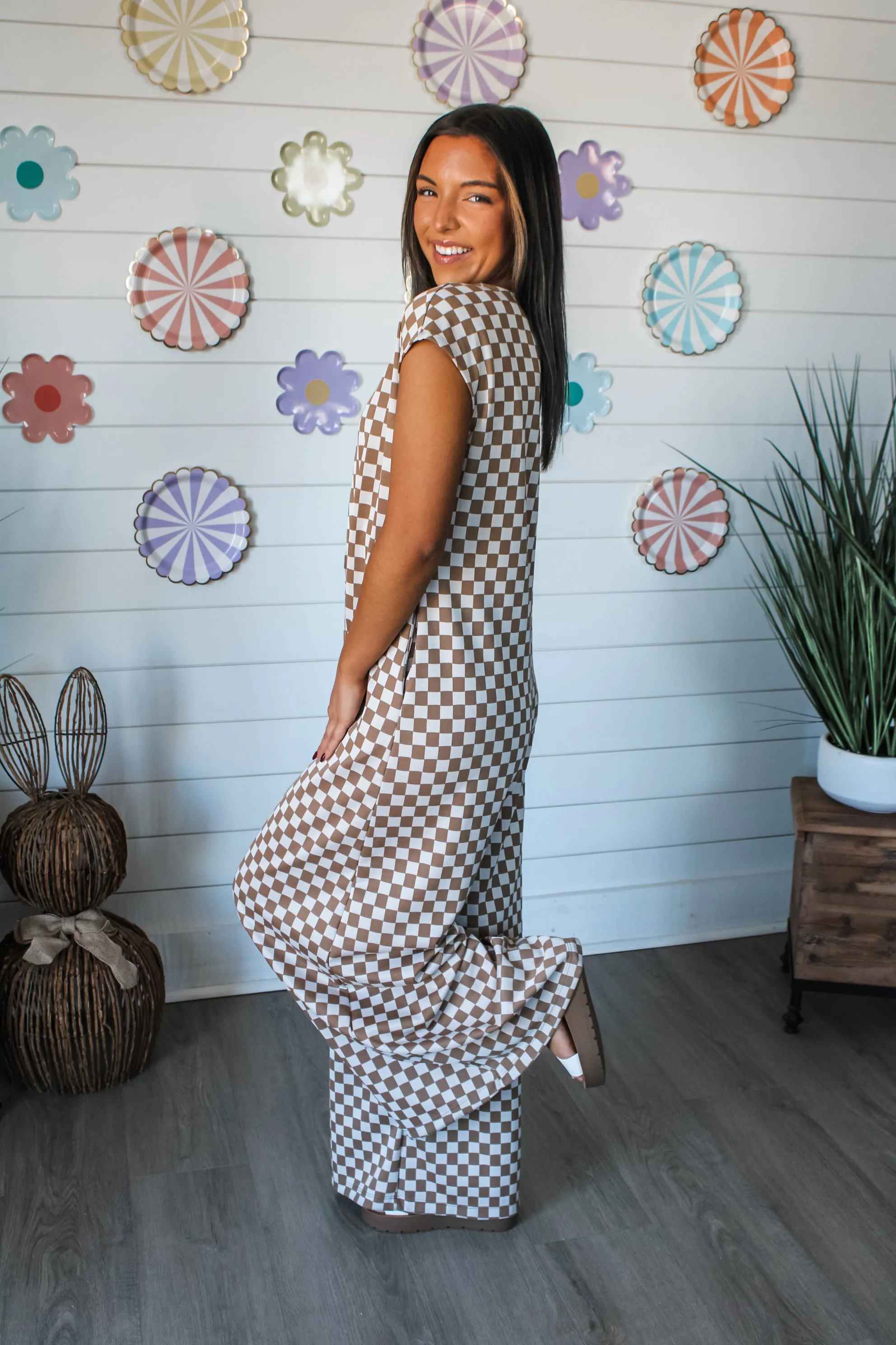 Check All The Boxes Jumpsuit •  Mocha