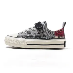 Children's Canvas  Casual Breathable Non-slip Sneakers - Black
