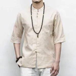 Chinese Style Loose Linen Shirts