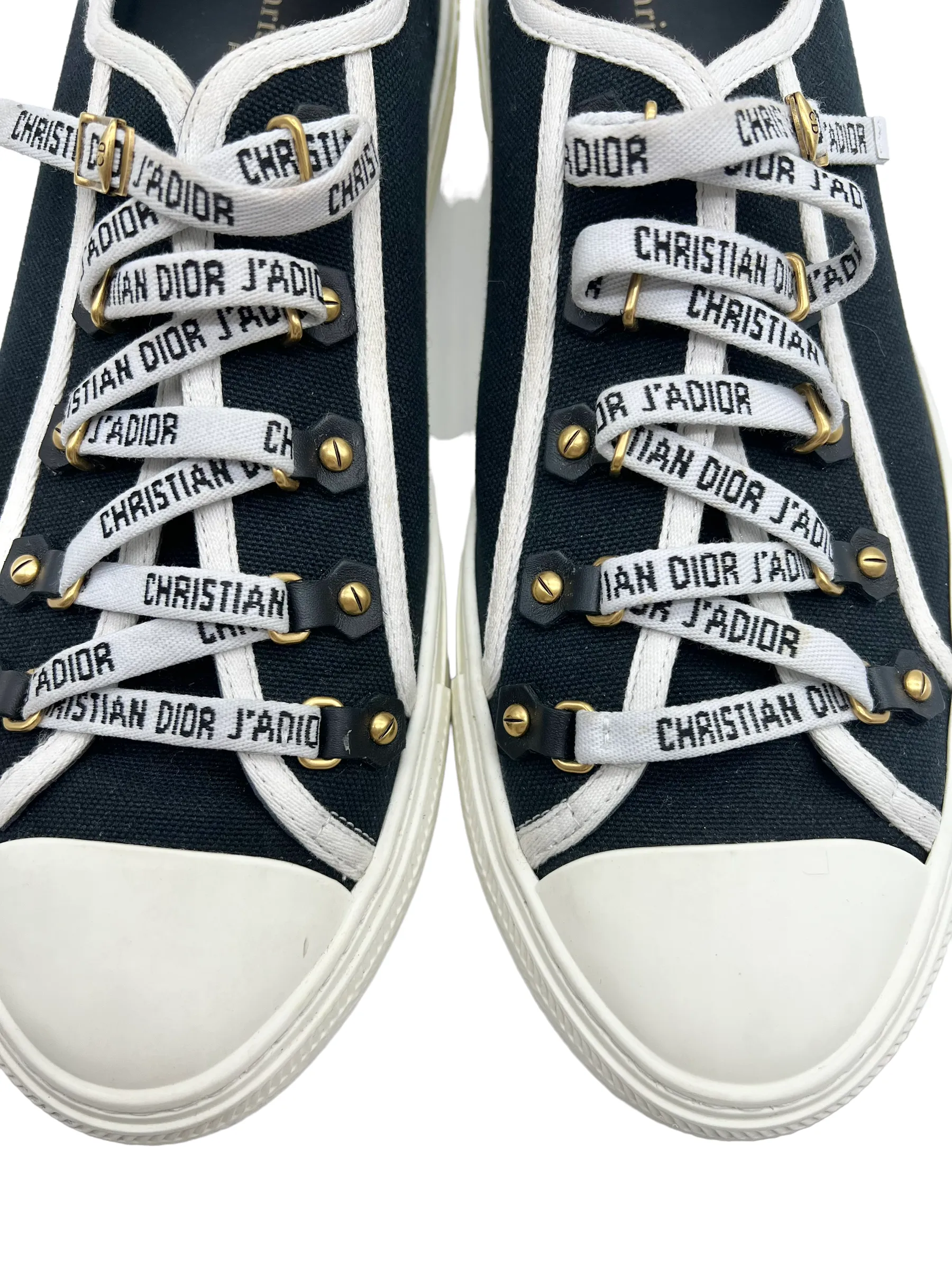 Christian Dior Black Walk 'n' Dior Men's Size 42 Low Top Sneakers