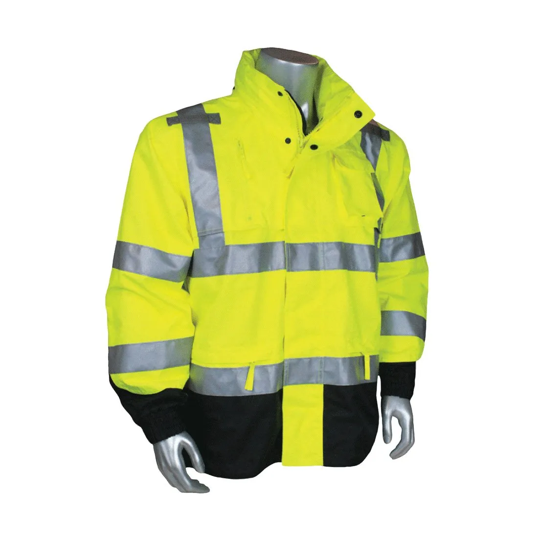 Class 3 Rip Stop Rain Jacket - Lime - 5XL