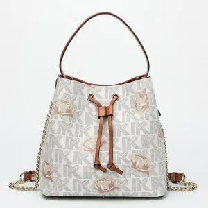 Classic style fashion brand bucket women bag Floral designer