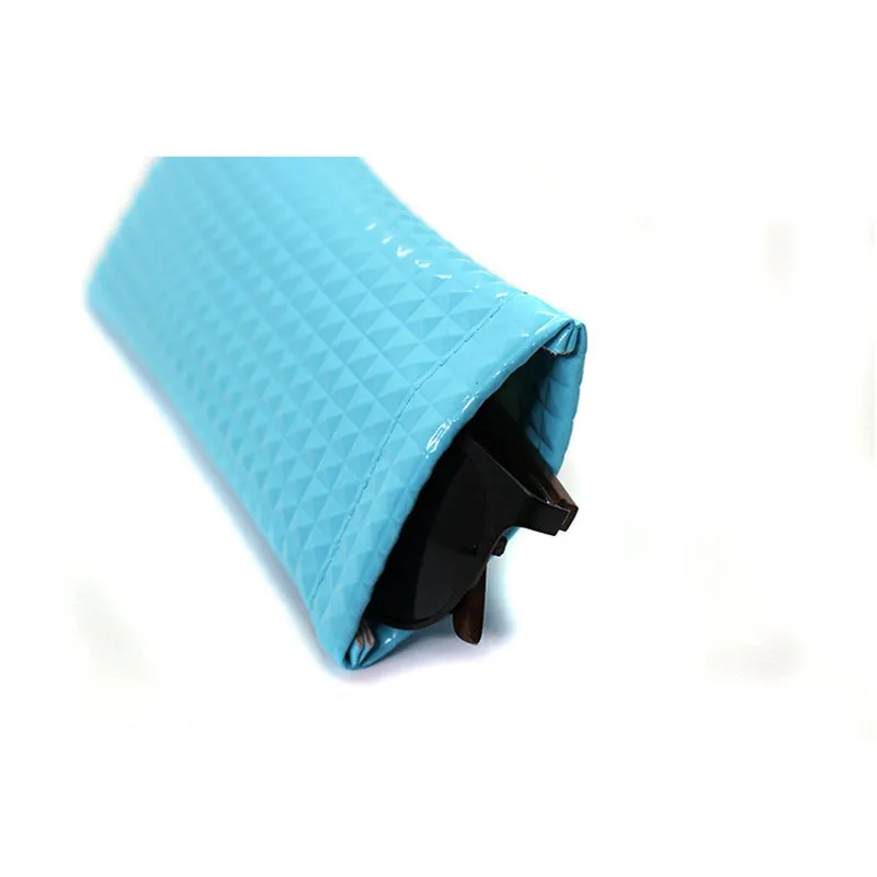 Classic sunglasses Pouch PU leather Elastic Opening Portable Waterproof Storage Bag