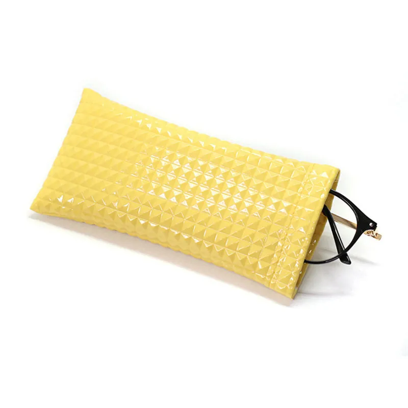 Classic sunglasses Pouch PU leather Elastic Opening Portable Waterproof Storage Bag