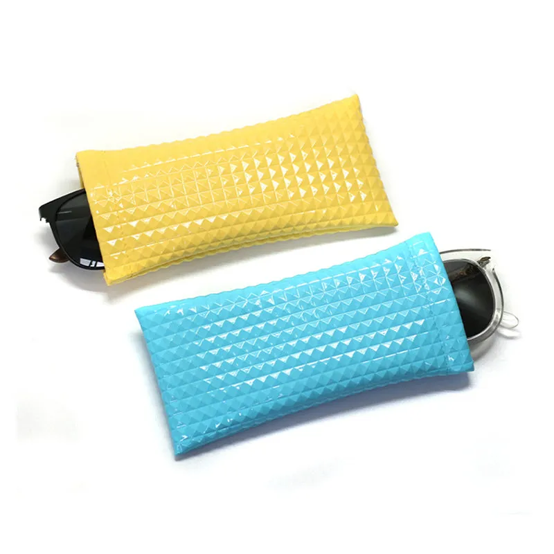 Classic sunglasses Pouch PU leather Elastic Opening Portable Waterproof Storage Bag