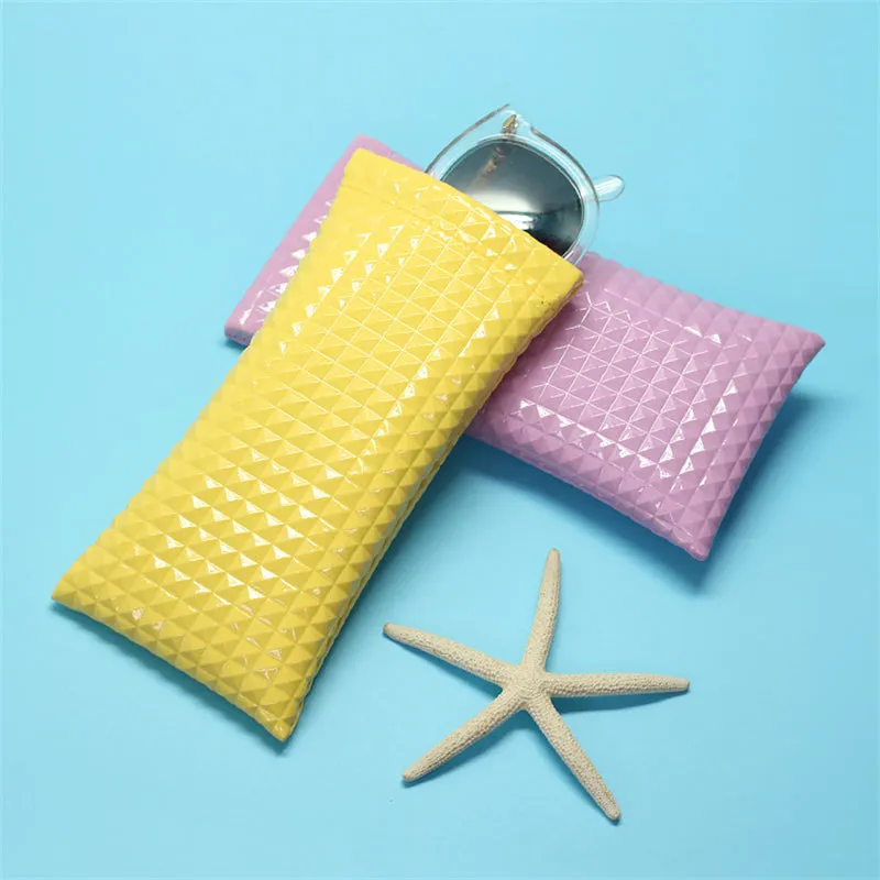 Classic sunglasses Pouch PU leather Elastic Opening Portable Waterproof Storage Bag