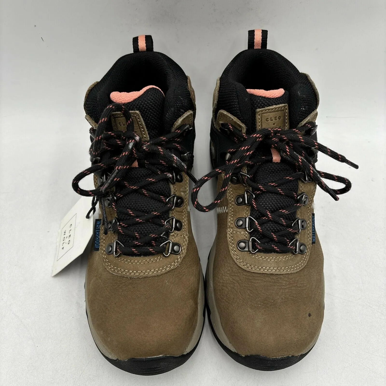 Cleo   Wolf TALON Brown Leather Lace Up Waterproof Hiking Boots Women’s 9.5 B - Very Good