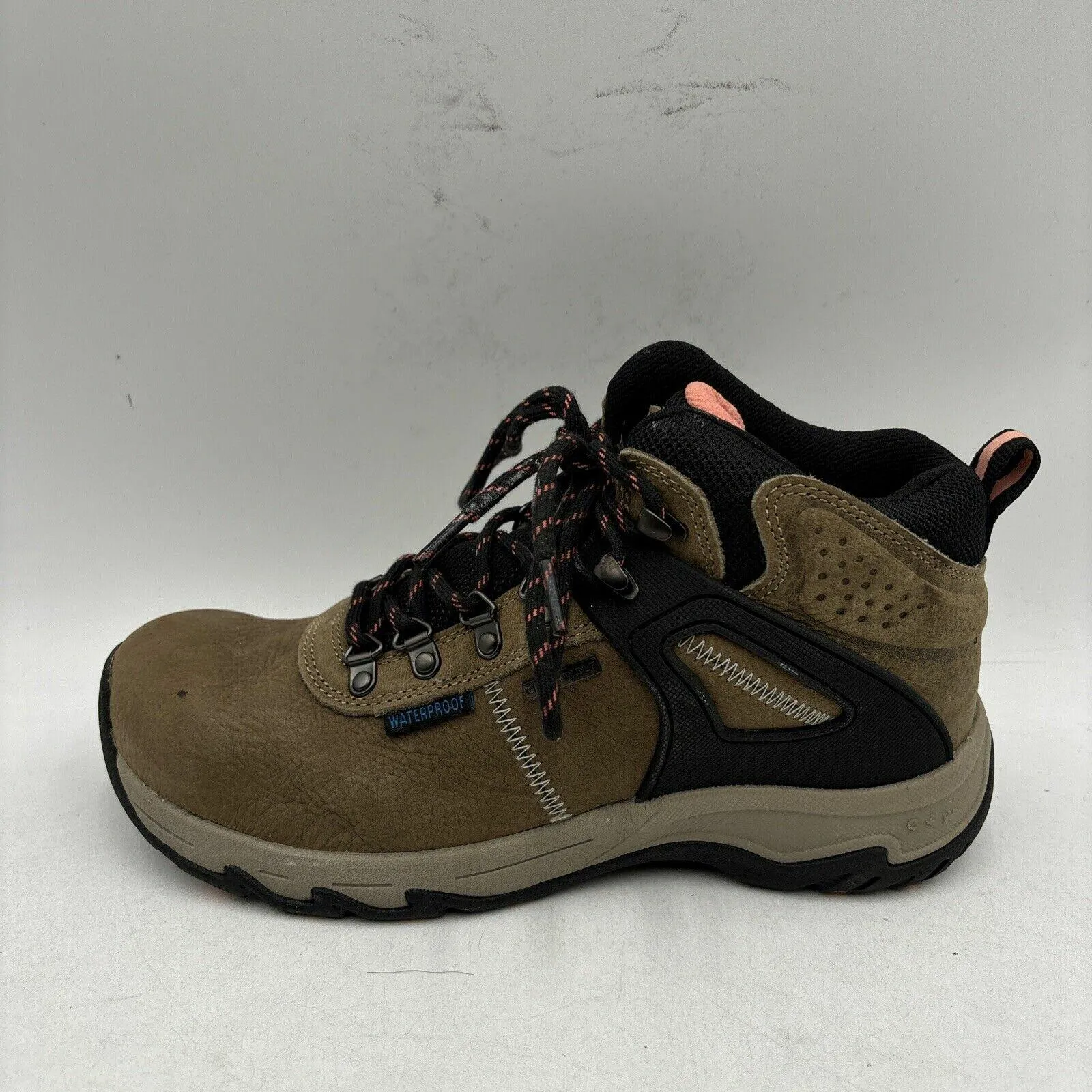 Cleo   Wolf TALON Brown Leather Lace Up Waterproof Hiking Boots Women’s 9.5 B - Very Good