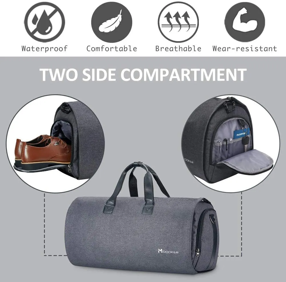 Convertible Garment Bag for Men Women with Shoulder Strap