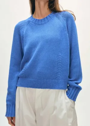 Cotton Linen Beach Crew Sweater