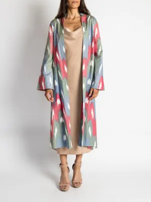 Cotton Multicolor Chevron Caftan